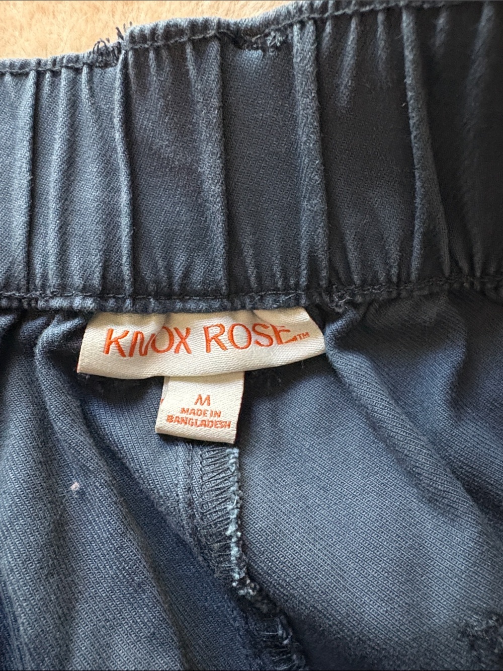 Knox Rose Navy Ankle Cargo Pants Size M - Picture 9 of 11